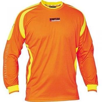 Derbystar Torwarttrikot Aponi - Camiseta de portero de fútbol para niño, color naranja, talla 10 años