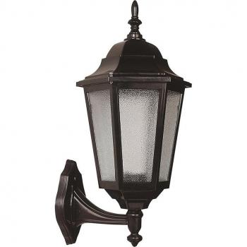 Aplique de pared para exterior WellHome, ABS, negro, 28x23x47 cm, casquillo E27 max 60 W