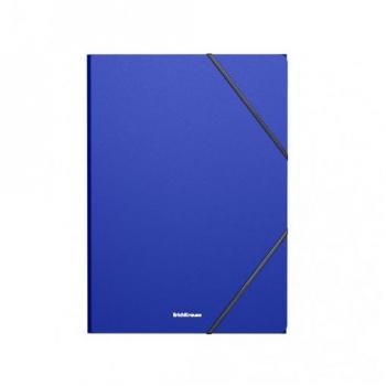 ErichKrause - CARPETA CON GOMAS ELÁSTICAS MATT CLASSIC, A4, AZUL 53322