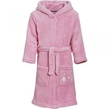 Playshoes - Albornoz con capucha de manga larga para niña, talla 3 años