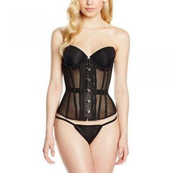 Intimax Underbust Mesh, Corsé para Mujer, Negro, XXL