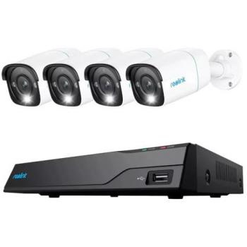 Sistema de Videosorveglianza Reolink NVS8-5MB4, 8 Canales, 5MP, 4 Cámaras PoE y Disco Duro de 2TB
