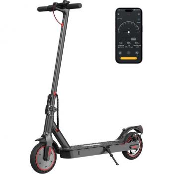 Patinete eléctrico iScooter i9 de 8,5 pulgadas con neumáticos de panal, motor de 350 W, batería de 7,5 Ah y velocidad máxima de 30 km/h en color negro
