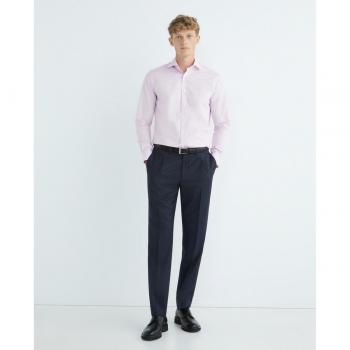Camisa de hombre Mirto classic manga larga falso liso