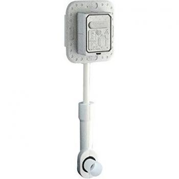 Grohe Rondo Wall-Mounted Flush Valve with Pre-Closure, 3/4 Inch, Model 37153000