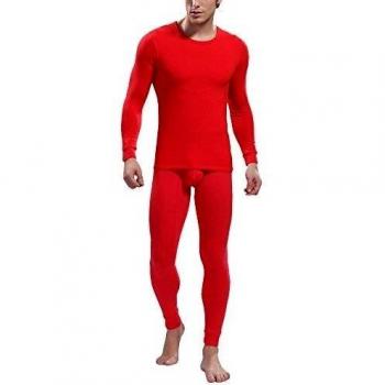 DLSUDI - Conjunto térmico - para hombre rojo L
