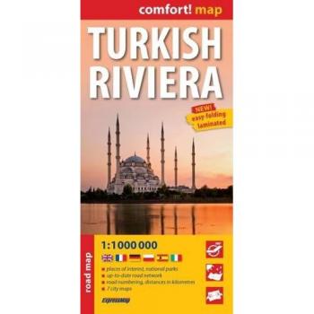 Mapa Laminado de la Riviera Turca 1:1.000.000 - Mapas de Carreteras ExpressMap