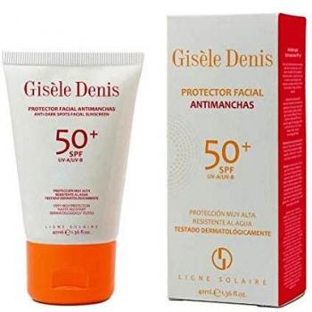 GISÈLE DENIS - Protector Solar Facial Antimanchas, Crema Solar, Cuidado Facial, Resistente al Agua, Protección FPS50+, 40 ml