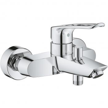 Mezclador monomando para baño y ducha Grohe Eurosmart New 1/2 con limitador de temperatura, montaje mural, cromado