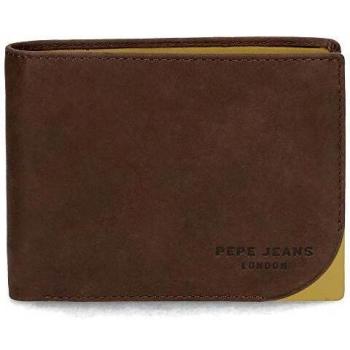 Pepe Jeans Arrow Cartera horizontal Marrón 12,5x9,5x1 cms Piel