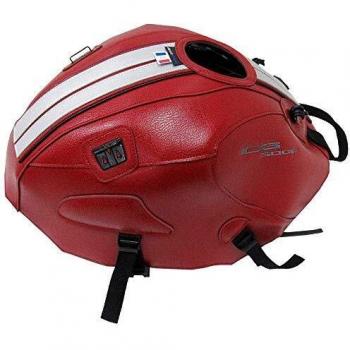Bagster Tank Cover CB 500 F DARK RED/DECO SILVER/LISERET BLACK 2018, dark red/silver deco/Black piping | 1711H