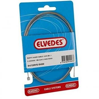Cable interno de aceleración Elvedes para Shimano 2,25 m 1,1 mm color plata con niple Shimano N