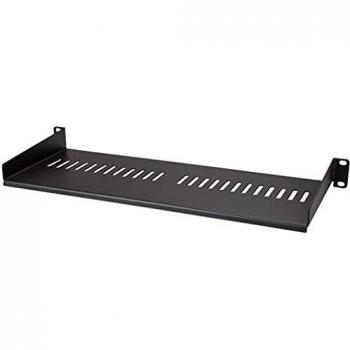 StarTech.com 1U Server Rack Shelf - Universal Vented Rack Mount Cantilever Tray for 19 Network Equipment Rack & Cabinet - Heavy Duty Steel - Weight Capacity 44lb/20kg - 7 Deep Shelf
