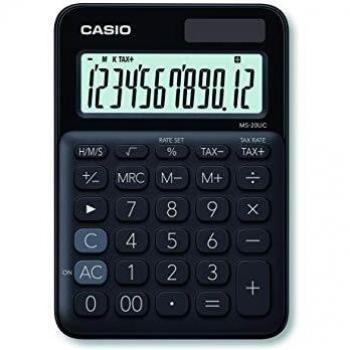 Casio MS-20UC-BK - Calculadora, 2.3 x 10.5 x 14.95 cm, color negro
