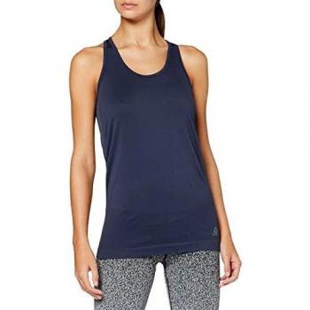 Reebok Y Seamless Maternity Tank Camiseta Sin Mangas, Mujer, Heritage Navy, L