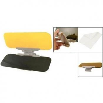 TOOGOO(R) Extensor de Parasol Anti-Deslumbramiento Amarillo Negro para Coche