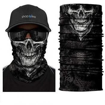 ShopINess Pañuelo Braga Multifunción Unisex Adulto para Deporte Fiestas Halloween y Carnaval Calavera