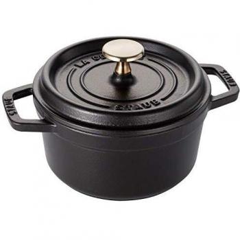Staub 16 cm Round Black Enameled Cast Iron Cocotte