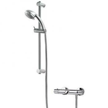 Tres Griferia - Kit De Baño‑Ducha Lex/Alplus Termostático · Barra Deslizante Long. 516 Mm.