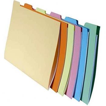 Exacompta 337000E - Paquete de 6 carpetas A4 para archivo, surtidos