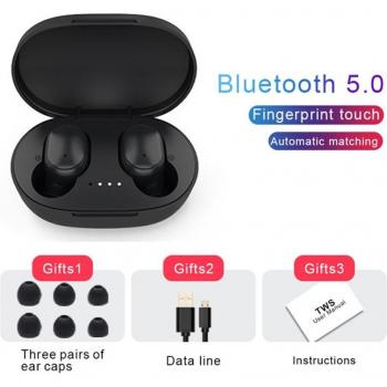 Auriculares Inalámbricos TWS A6S Bluetooth 5.0 con Micrófono y Cancelación de Ruido para Xiaomi, iPhone, Huawei y Samsung
