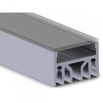 Perfil LED de alto rendimiento - calidad premium - 2 m - gris plata
