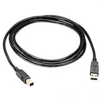 Cable USB Tipo A a USB Tipo B 2.0 Macho a Macho 2 Metros Negro