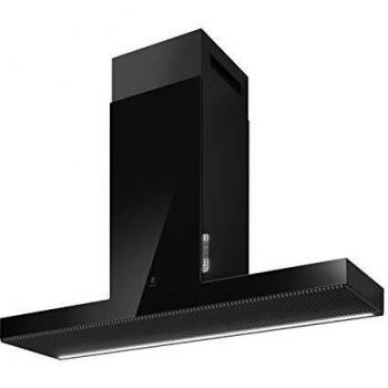 Elica Haiku Black Wall-Mounted Decorative Hood PRF0146266, 120cm, Glass, 1000 m³/h, Energy Class A, with LED Lighting 1 x 7W