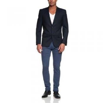 Matinique - Americana con cuello de pico de manga larga para hombre, talla 54, color Azul marino 210