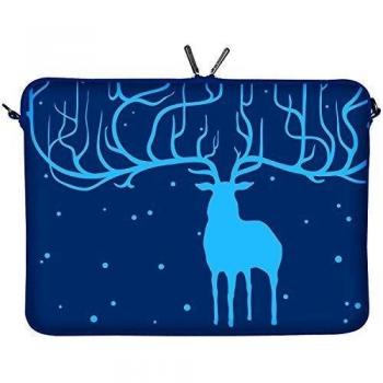Digittrade Designer LS115-15 CariBlue diseño - Funda protectora estuche antihumedad de neopreno para portátil 15.6 pulgadas, 39.6 cm