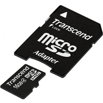 Transcend 16GB MicroSDHC Class 4 Memory Card TS16GUSDC4