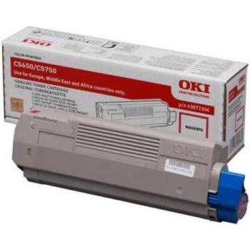 OKI 43872306 Original Magenta Toner Cartridge for C5650/C5750, 2000 Pages