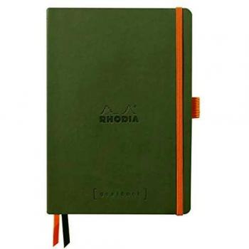 Cuaderno de Tapa blanda A5 Rhodiarama - Dot (puntado) Verde sauce
