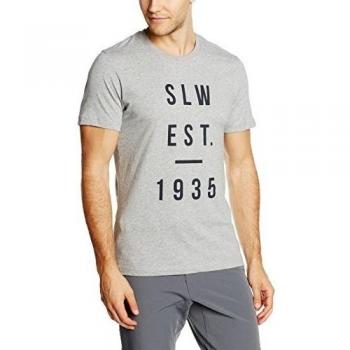 SALEWA Thom CO M S/S Camiseta, Hombre, Grey Melange, 52/XL