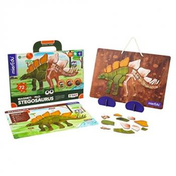 Maletín magnético Stegosaurus ME0542 MIEREDU - Juego de rompecabezas magnético para niños a partir de 3 años, fomenta la imaginación y la creatividad