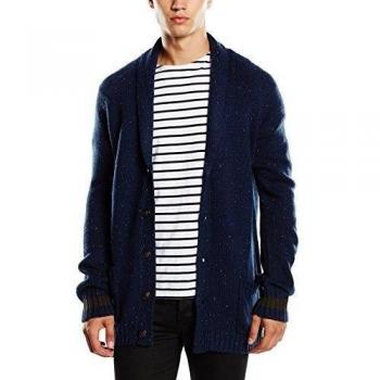 ONLY & SONS Onsgareth Cardigan-Jersey de punto Hombre,  
 Azul