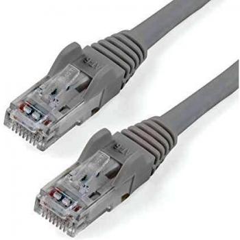 StarTech.com 50cm CAT6 Ethernet Cable - Grey CAT 6 Gigabit Ethernet Wire -650MHz 100W PoE++ RJ45 UTP Category 6 Network/Patch Cord Snagless w/Strain Relief Fluke Tested UL/TIA Certified