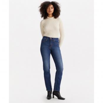 Jeans de mujer Levi's 724™ Tiro Alto Recto Azul Medio Algodón 27/32