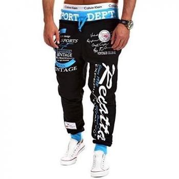 MT Styles - R-509 - Pantalones deportivos - Diseño Regatta - Negro/azul - XXL