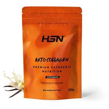 Colágeno Hidrolizado Bovino Keto en Polvo Sabor Vainilla 150g - Edulcorado con Stevia, Sin Gluten, Sin Lactosa, No-GMO