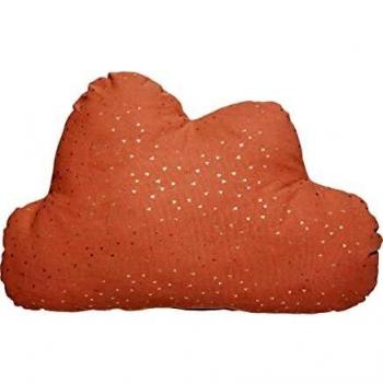 Cojín Infantil Berlingot Nube Terracota Algodón/Poliéster 45x28 cm