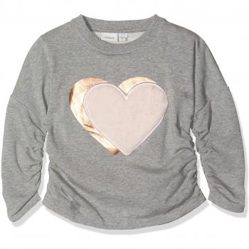 NAME IT Nmfolgine Sweat BRU, Sudadera para Bebés, Gris