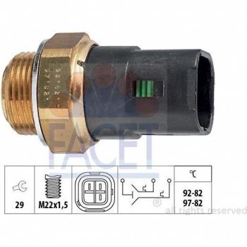 Interruptor de temperatura para ventilador de radiador FACET 7.5628