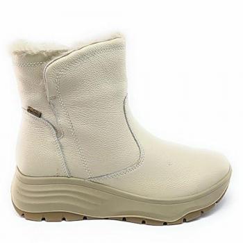 Botín Imac Impermeable de Piel Beige para Mujer Talla 38
