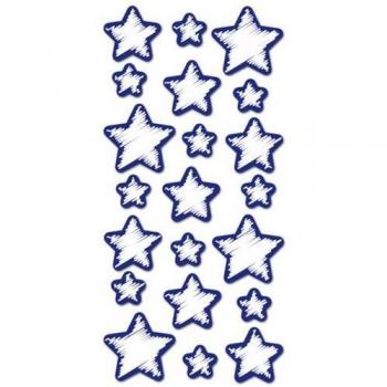 Estrellas Brillantes de Espuma Autoadhesivas - Decoración Infantil Multicolor 34x15 cm