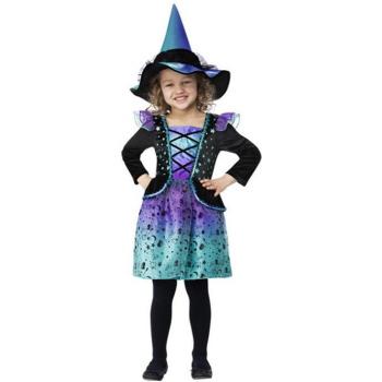 Disfraz de Bruja Cósmica Azul para niña de Smiffy's