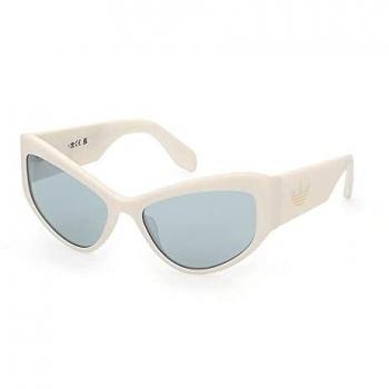 Adidas Originals Women's Sunglasses OR0089 21X 135mm with Blue Mirrored Lenses