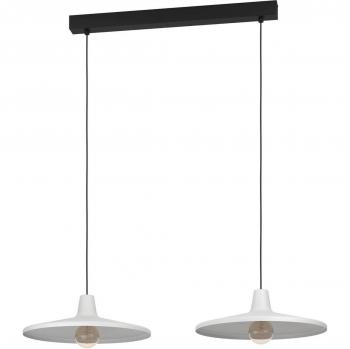 Lámpara Colgante Lineal Eglo Miniere Negro/Gris 2xE27