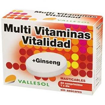 Vallesol Multivitamin + Ginseng Chewable Tablets (24 Count)
