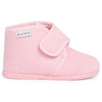 Zapatillas de Casa Bota de Pana para Bebé Niña - Fabricadas en España, Color Rosa, Talla 27